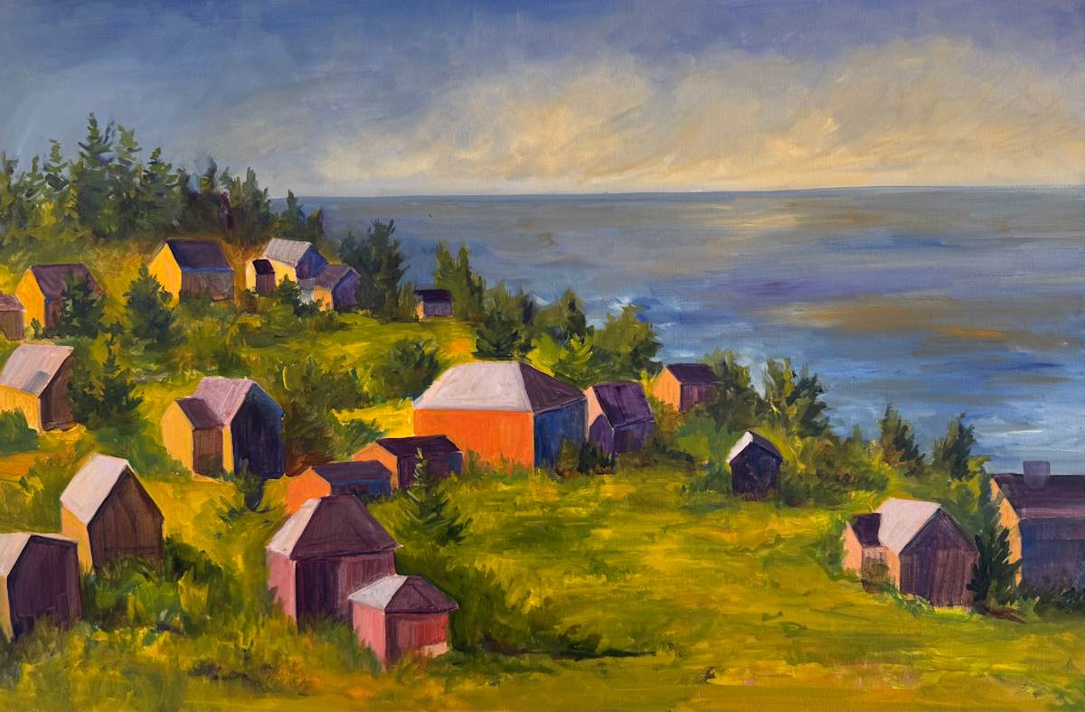 Monhegan Village Light by Rachel Houlihan 