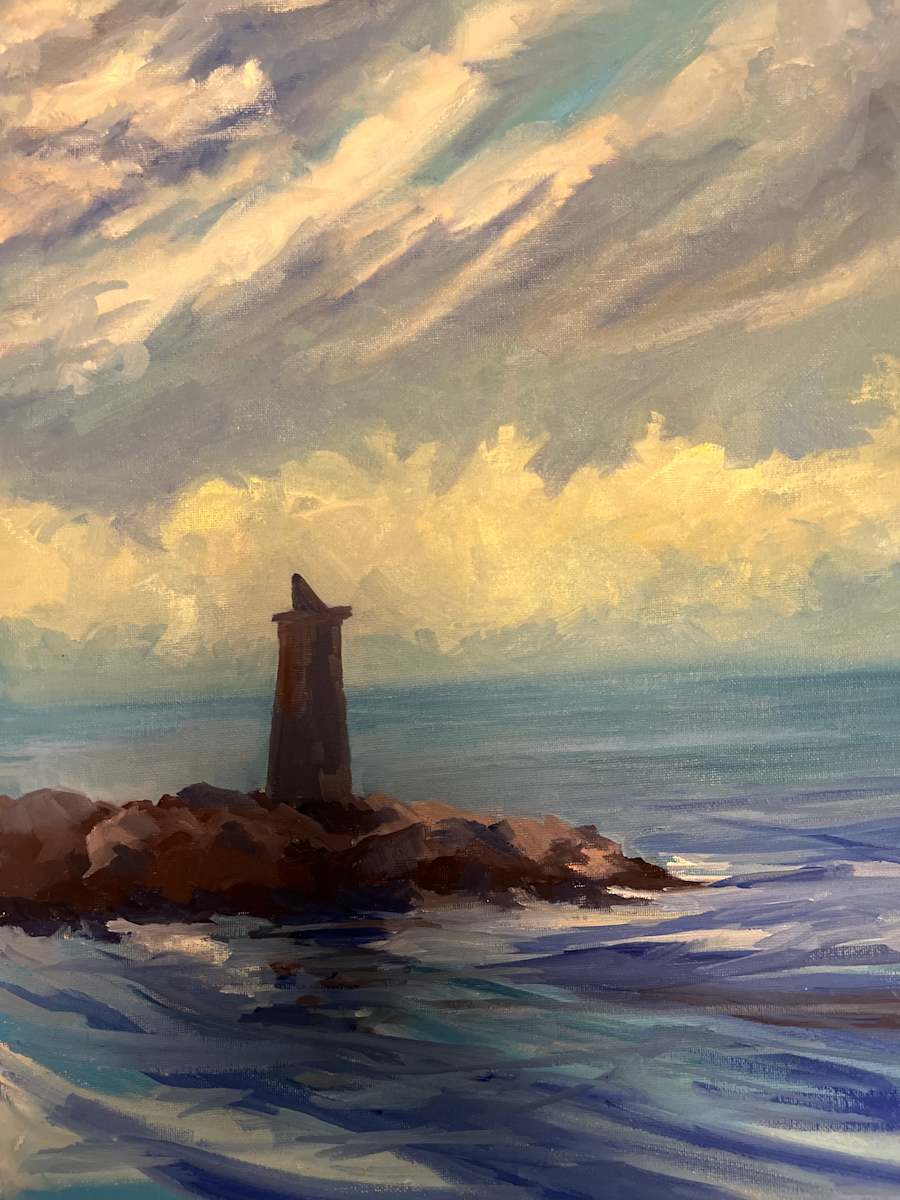 Both Sea and Sky by Rachel Houlihan  Image: Both Sea and Sky, 18x12, oil on canvas 