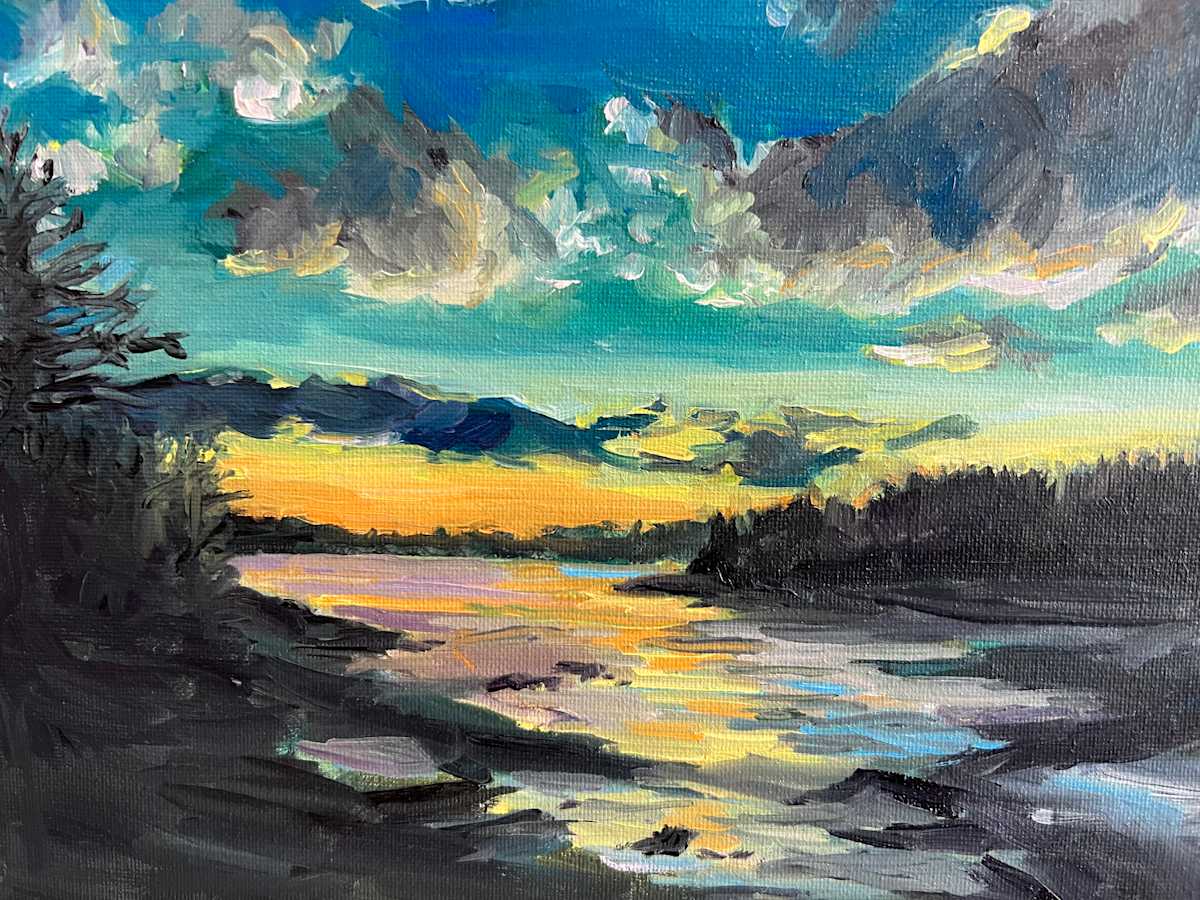Clark Island by Rachel Houlihan  Image: Clark Island, 10x12, oil on canvas 