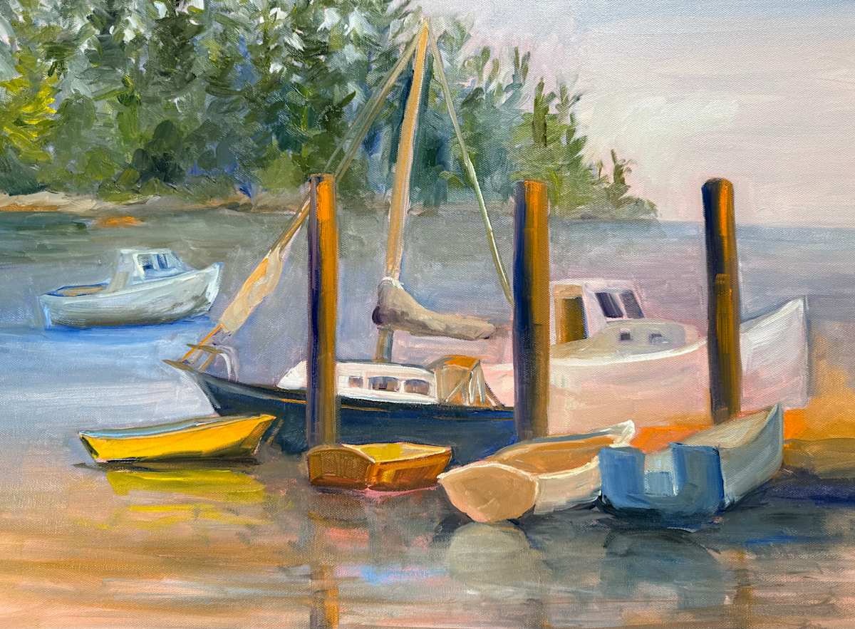 Boats at Owls Head by Rachel Houlihan 
