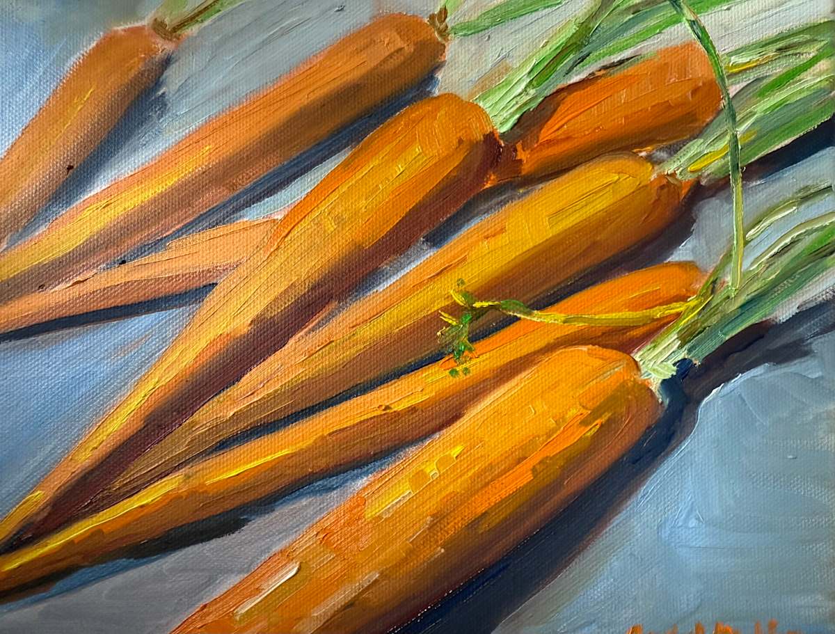 Carrots from the Farmers' Market by Rachel Houlihan 
