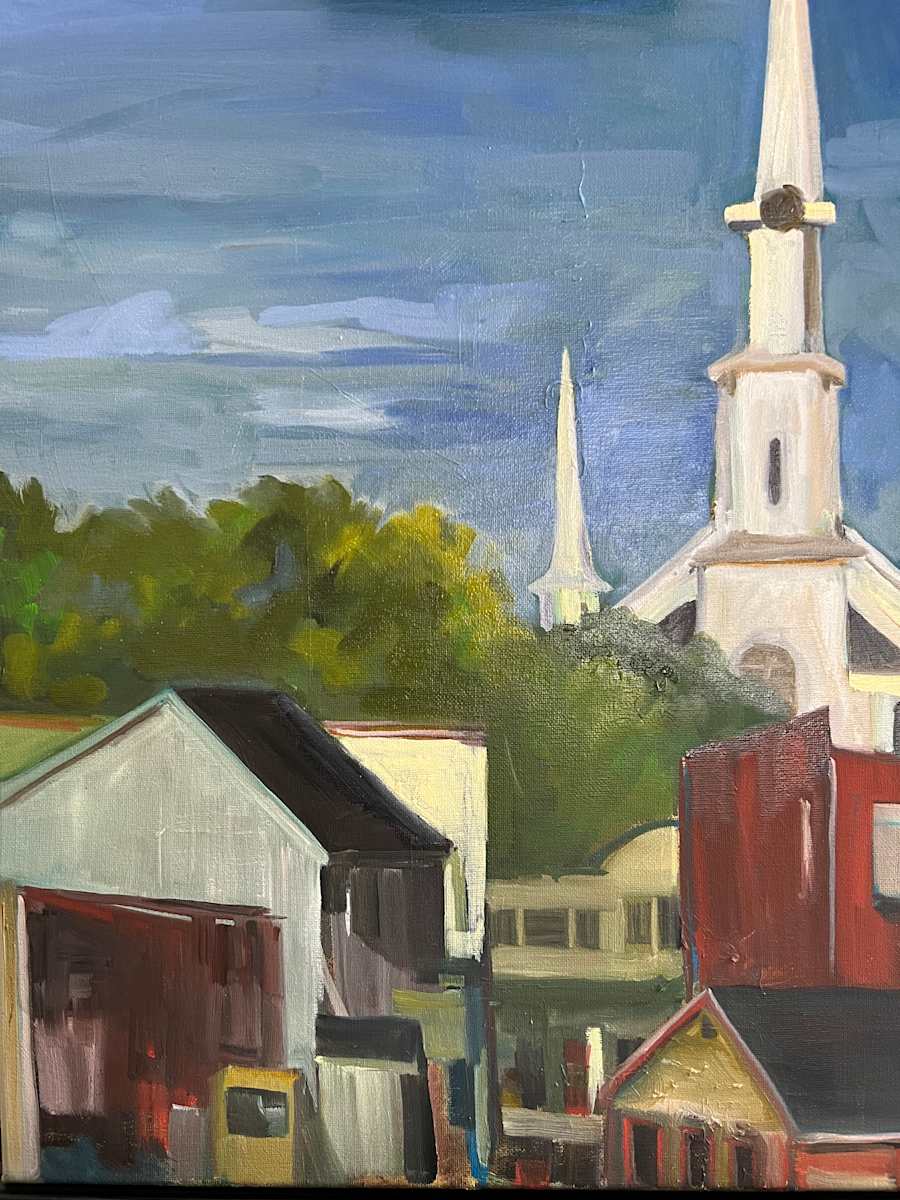 Maine Midnight by Rachel Houlihan  Image: Maine Midnight, 18X12, oil on canvas 