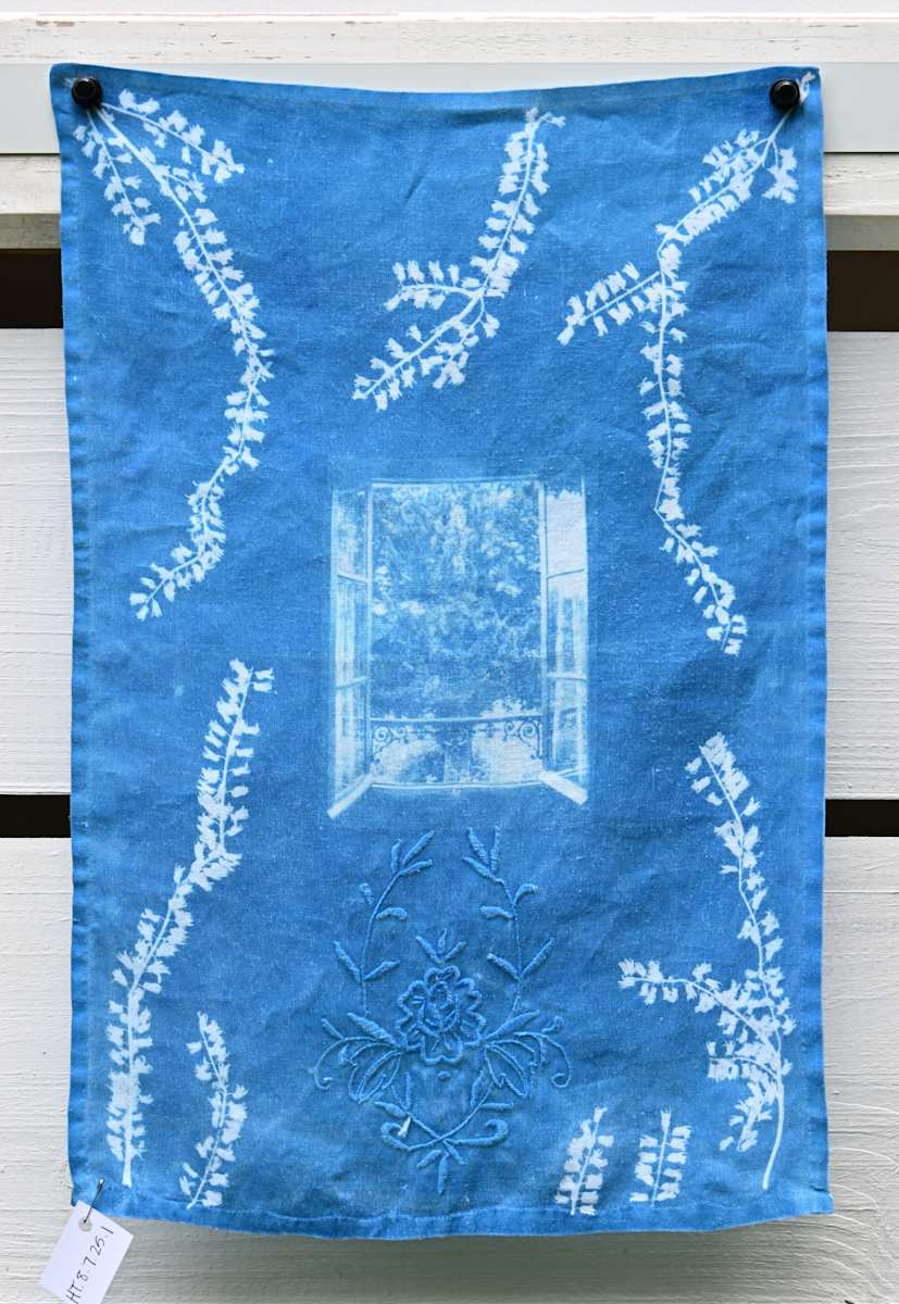 Monet's Window Hand Towel by Emily Hillhouse 