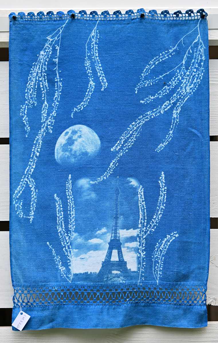 Eiffel Tower Hand Towel by Emily Hillhouse 