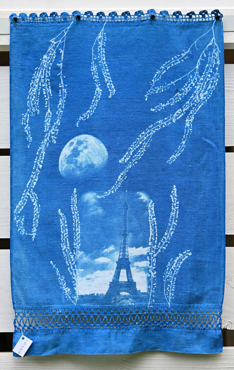 Eiffel Tower Hand Towel by Emily Hillhouse, Image 16.