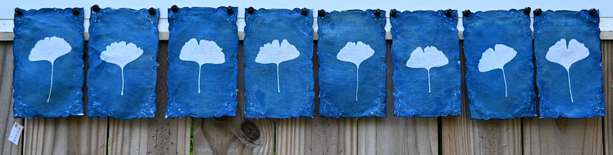Ginkgo Leaf Napkin Set by Emily Hillhouse, Image 7.