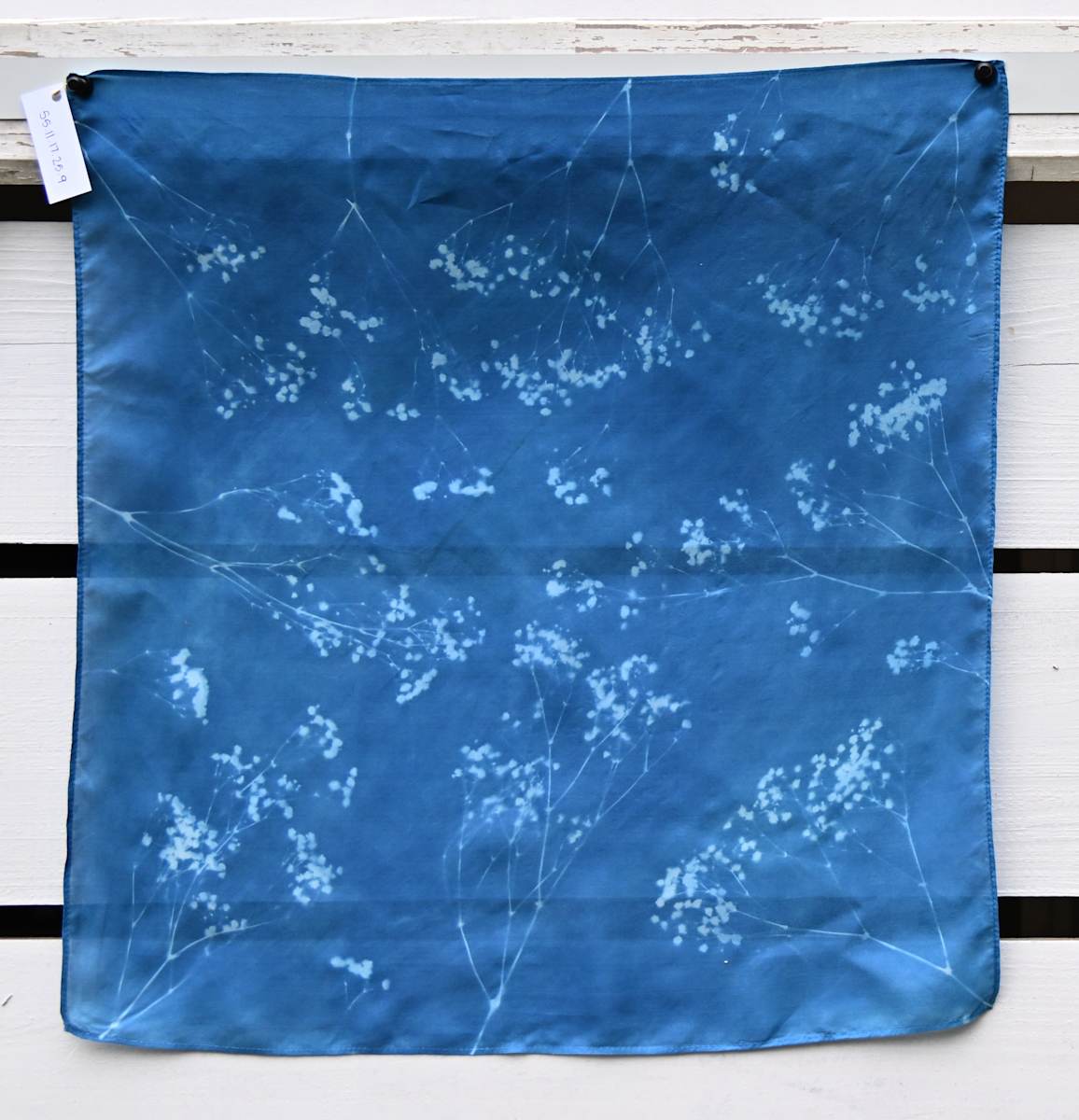 Baby's Breath Silk Scarf by Emily Hillhouse, Image 9.