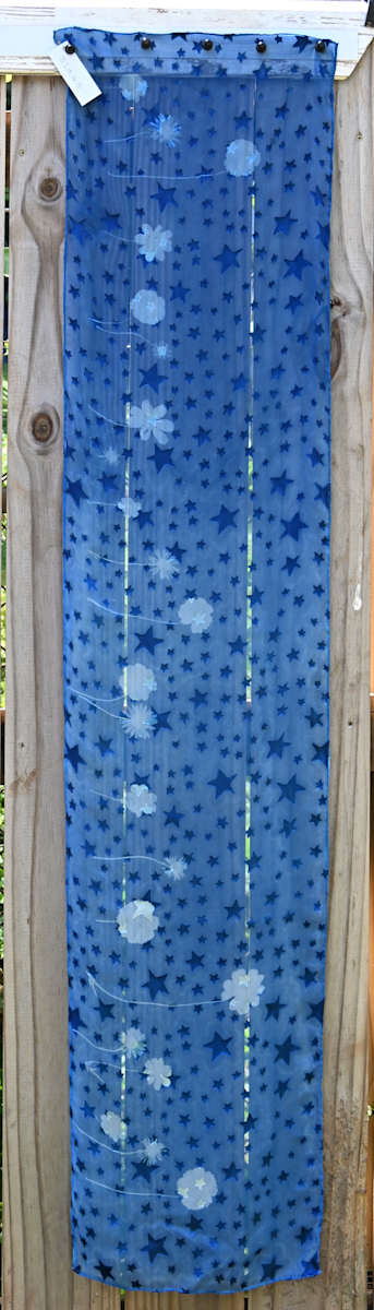 Flower and Star Scarf by Emily Ruffner Hillhouse, Image 1.