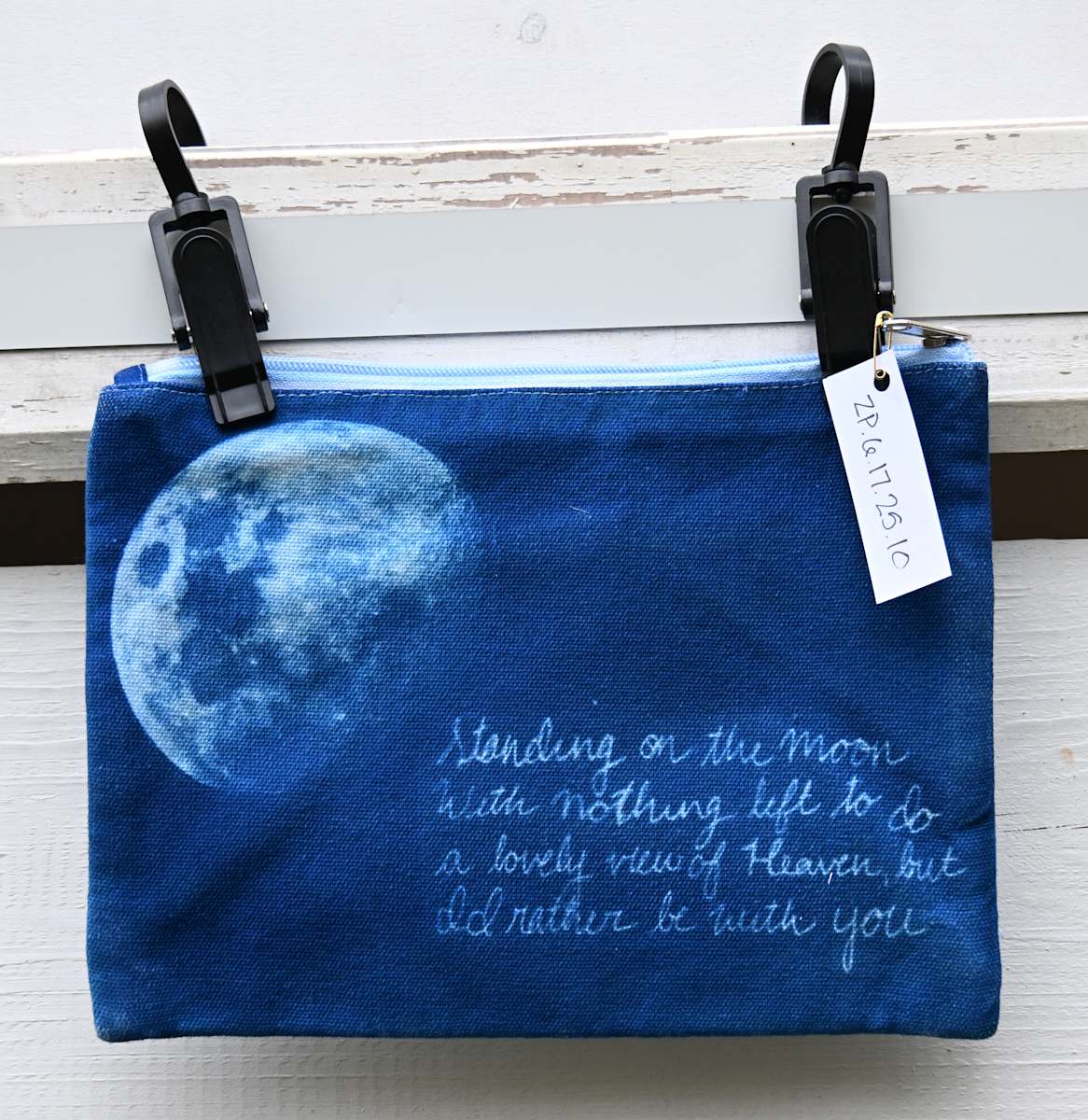 Standing on the Moon Zipper Pouch by Emily Hillhouse, Image 16.