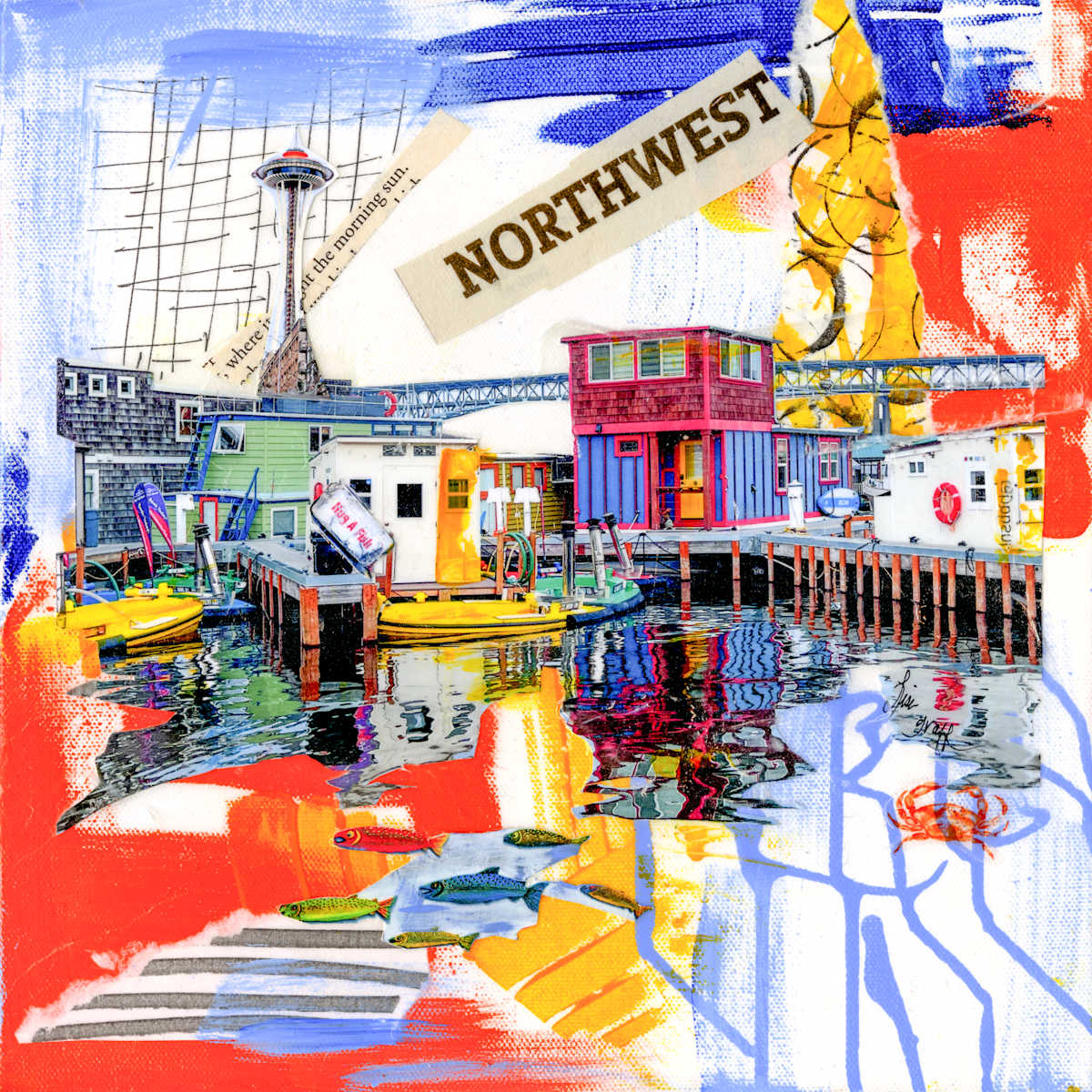 Lake Union Marina by Lisa Graff  Image: Lake Union Marina