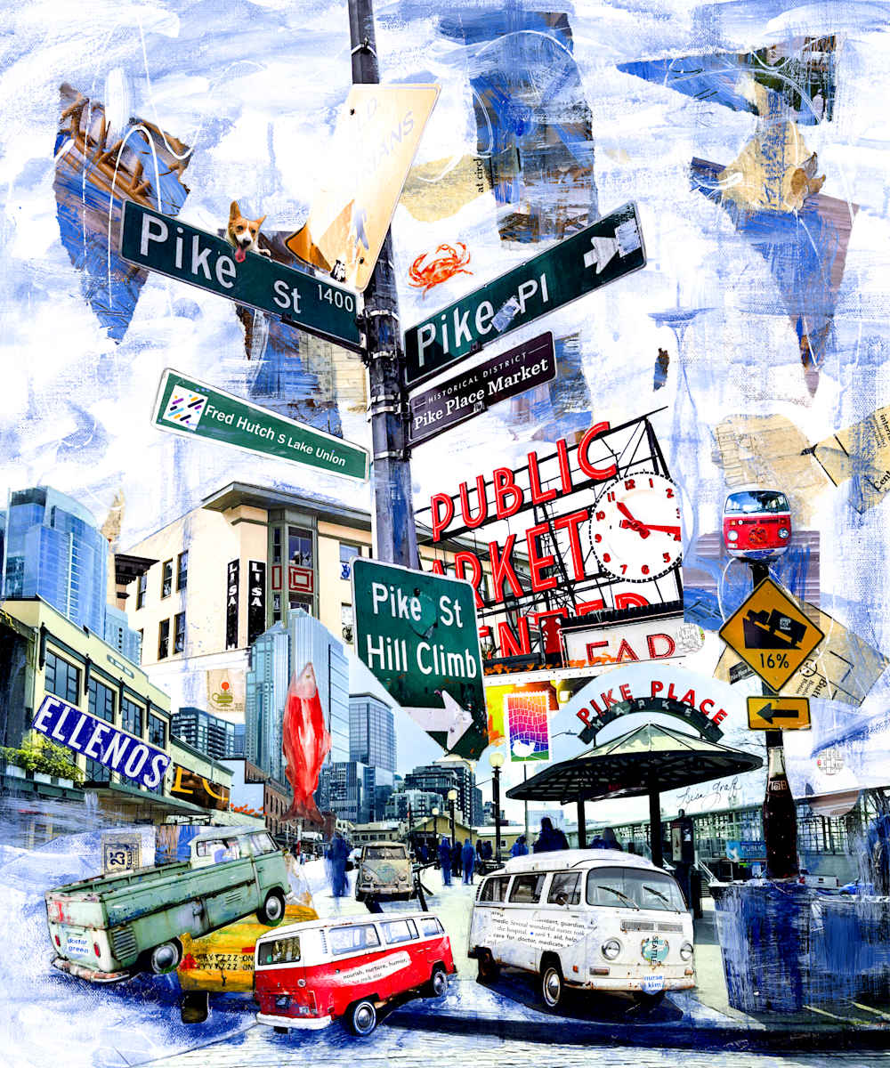 Pike Place Market by Lisa Graff  Image: Donated to Fred Hutch Cancer Center