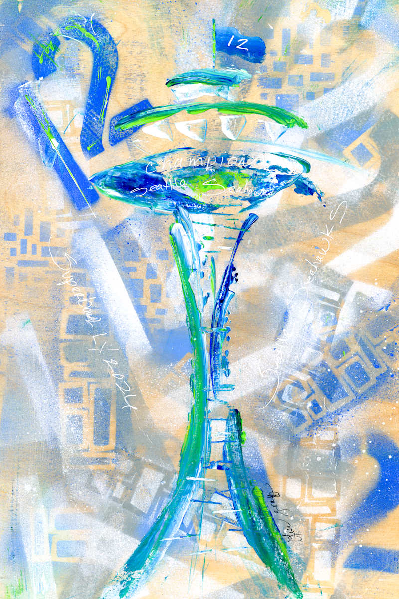 Seahawks Space Needle I2 by Lisa Graff, Image 1.
