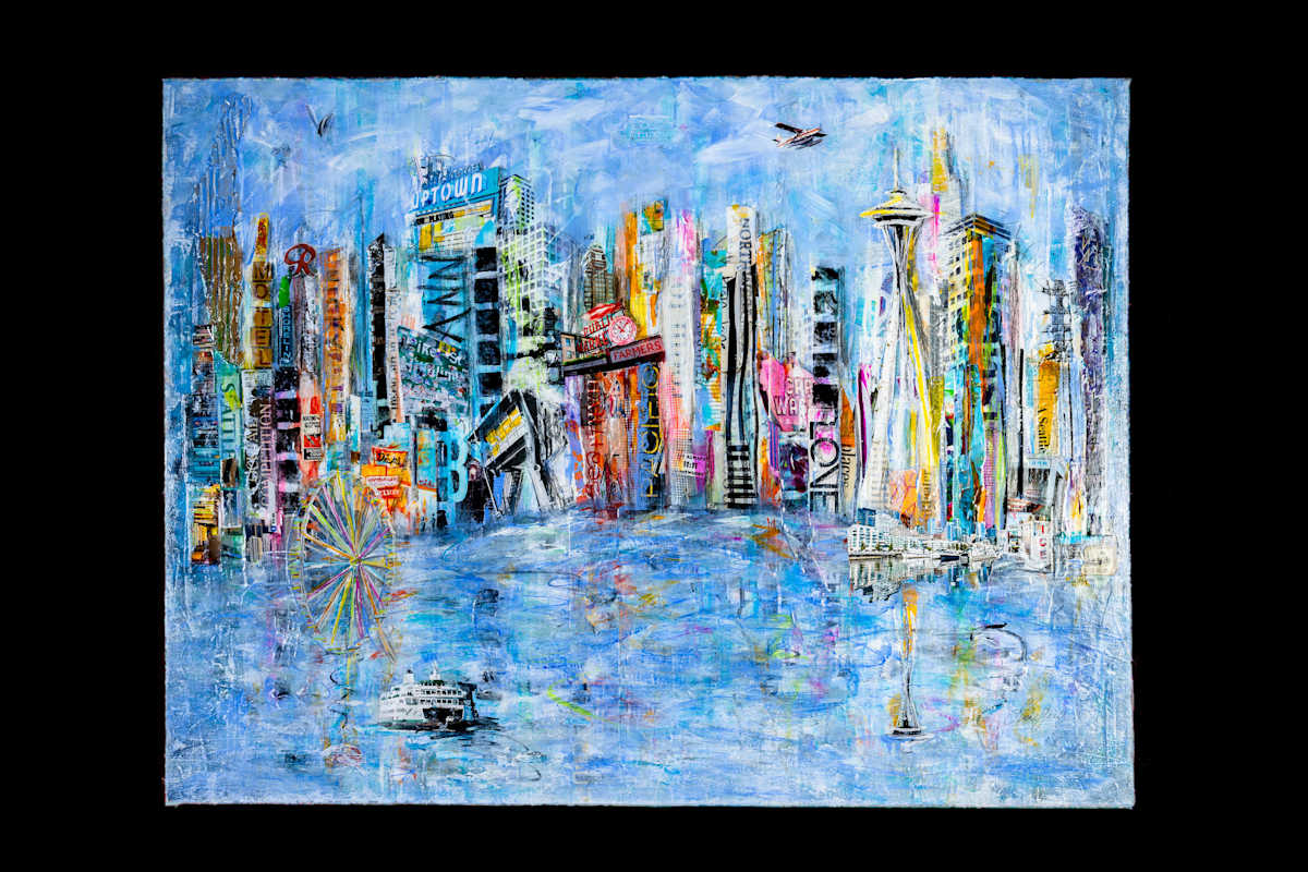 Seattle Waterfront  (Private Collection) by Lisa Graff, Image 1.