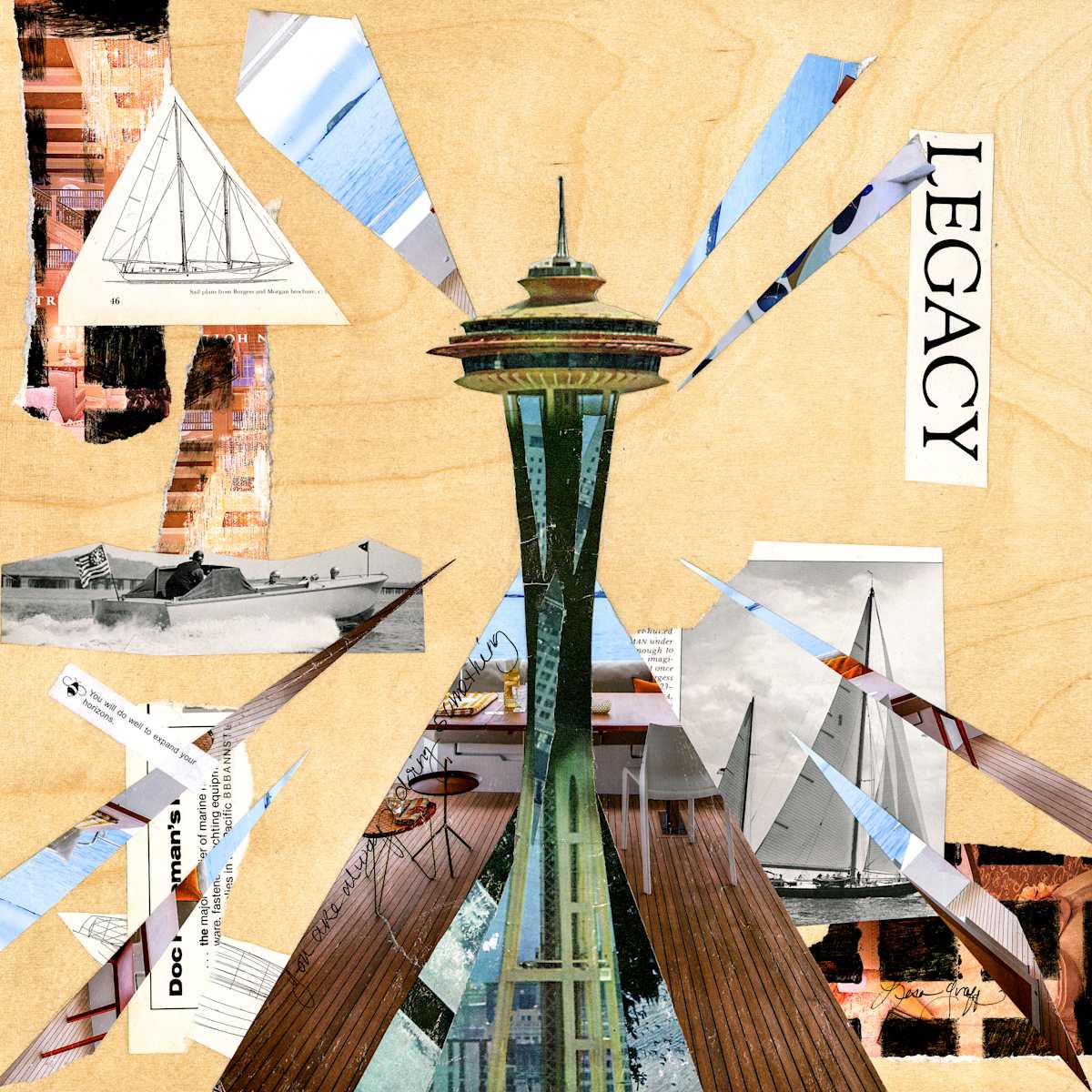Original Art "Space Needle Legacy" by Lisa Graff, Image 1.