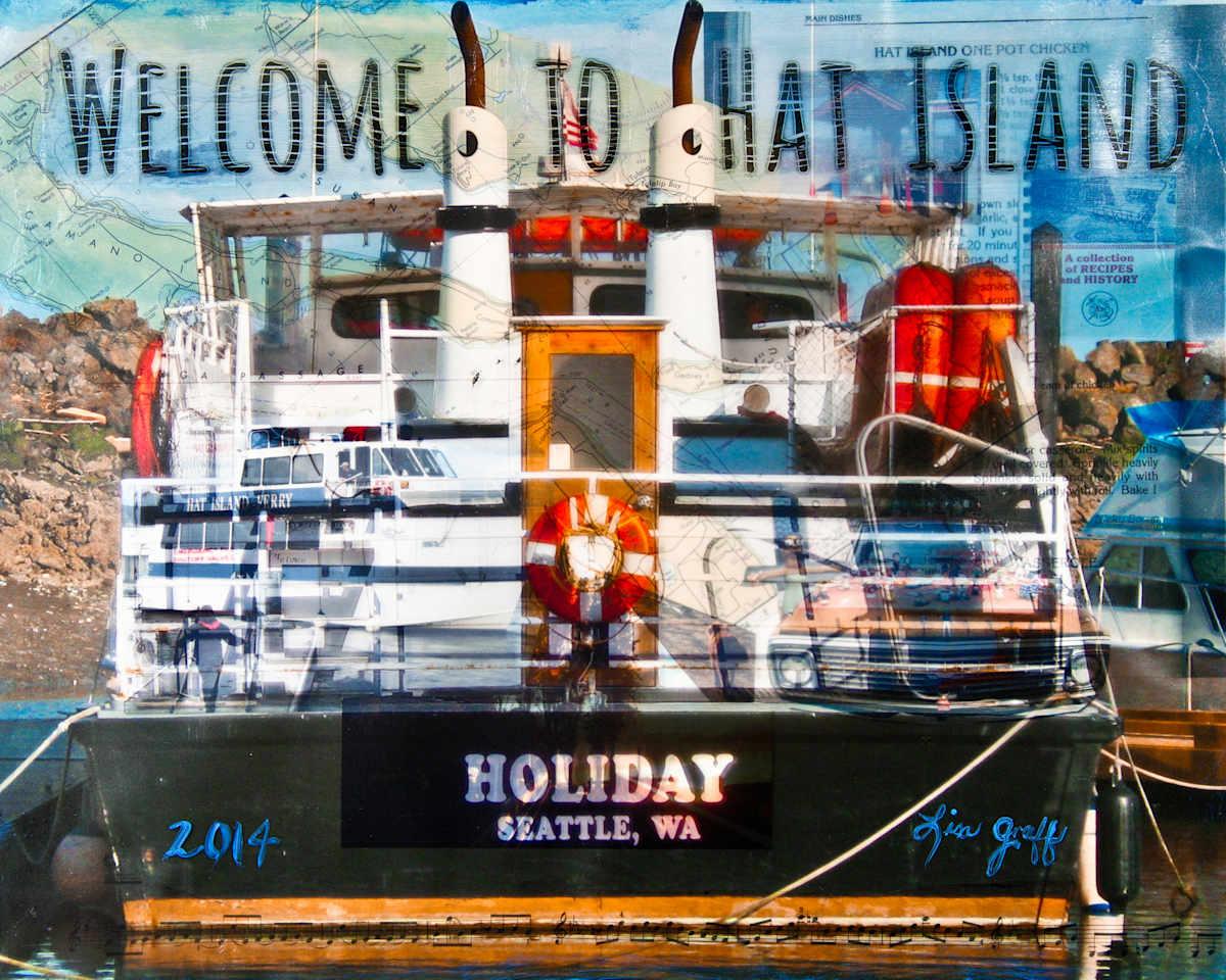 Hat Island Holiday Ferry - 2014 by Lisa Graff, Image 1.