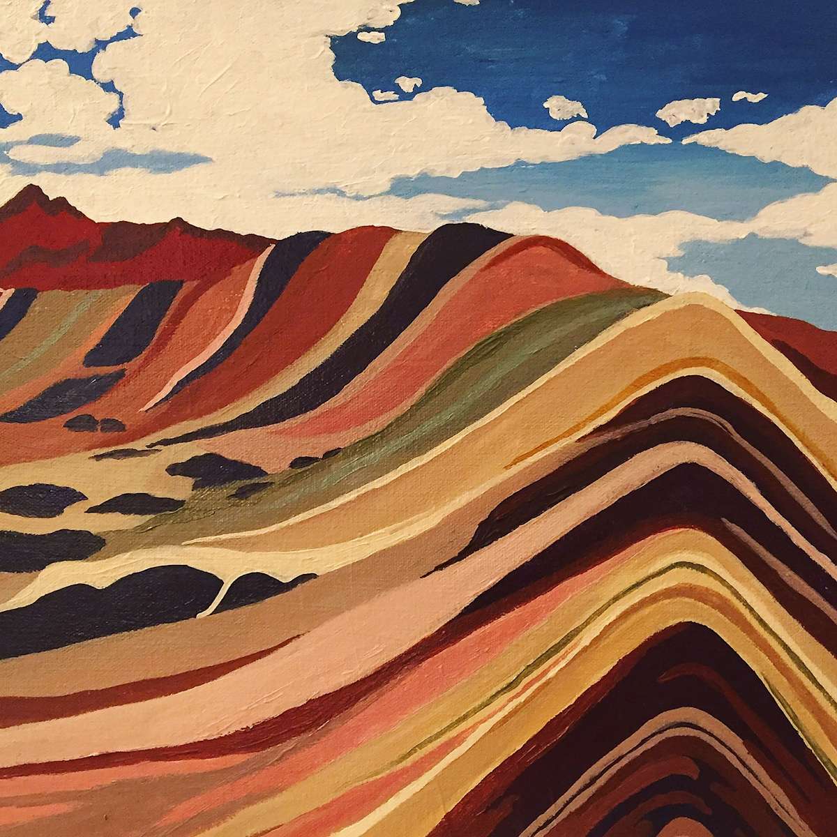 Rainbow Mountain Peru Commission by Elizabeth 