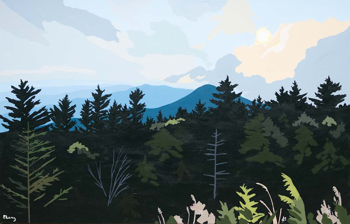 Mountain Sunset by Elizabeth 