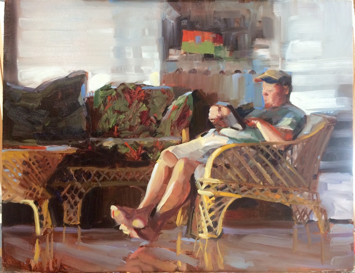 Fisherman at Rest by Heather Arenas 