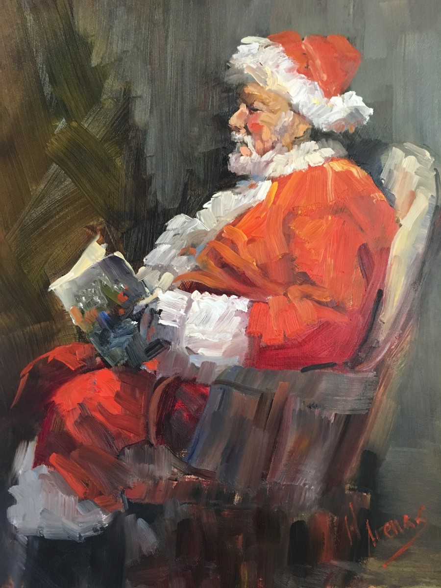 Santa in Da House by Heather Arenas 