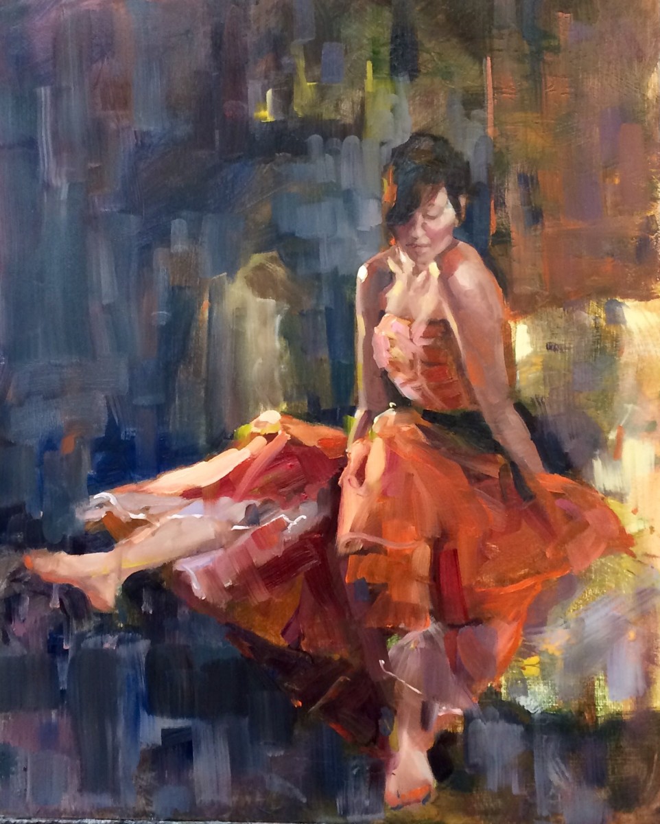 Orange Taffeta by Heather Arenas 