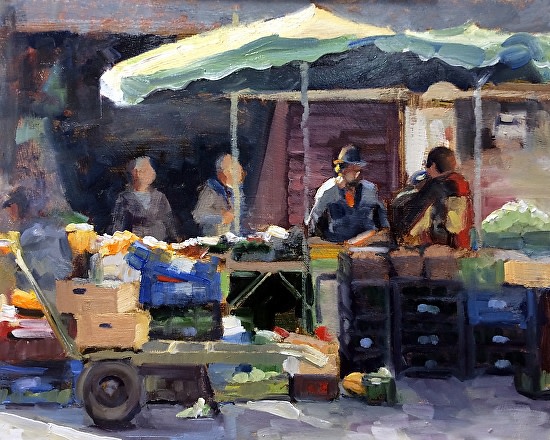 Morning at the Market by Heather Arenas 