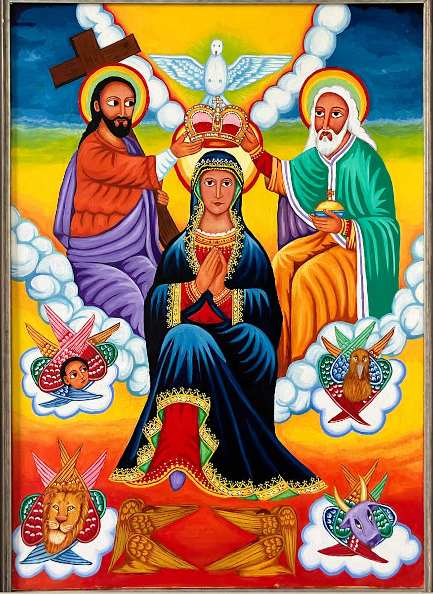 The Covenant of Mercy – Heavenly Blessings by K. Haile Maskel  Image: The Crowning of Our Lady in Glory with the Trinity