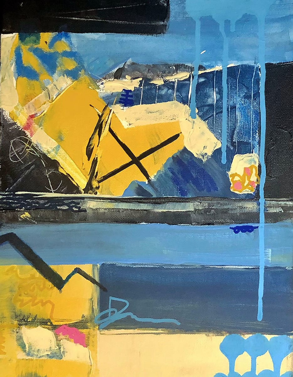 Post-Consumerism by Diane K. Hewitt  Image: Intuitive Abstract Mixed Media Painting Titled 'Post-Consumerism’ By Georgia Contemporary Artist Diane K. Hewitt 