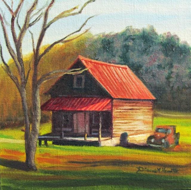 Rusted Truck And Cabin by Diane K. Hewitt  Image: Rusted Truck And Cabin 