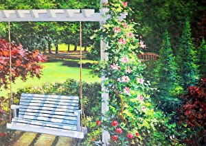 Backyard Swing by Diane K. Hewitt 