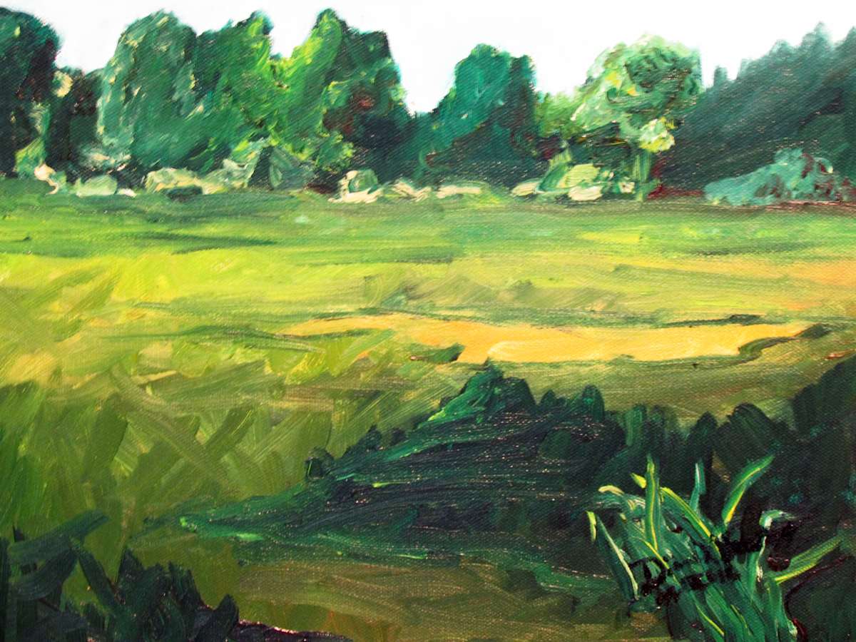 Abstracted Golf Course by Diane K. Hewitt  Image: Abstracted Golf Hole at Amelia Island Plantation Golf Course 