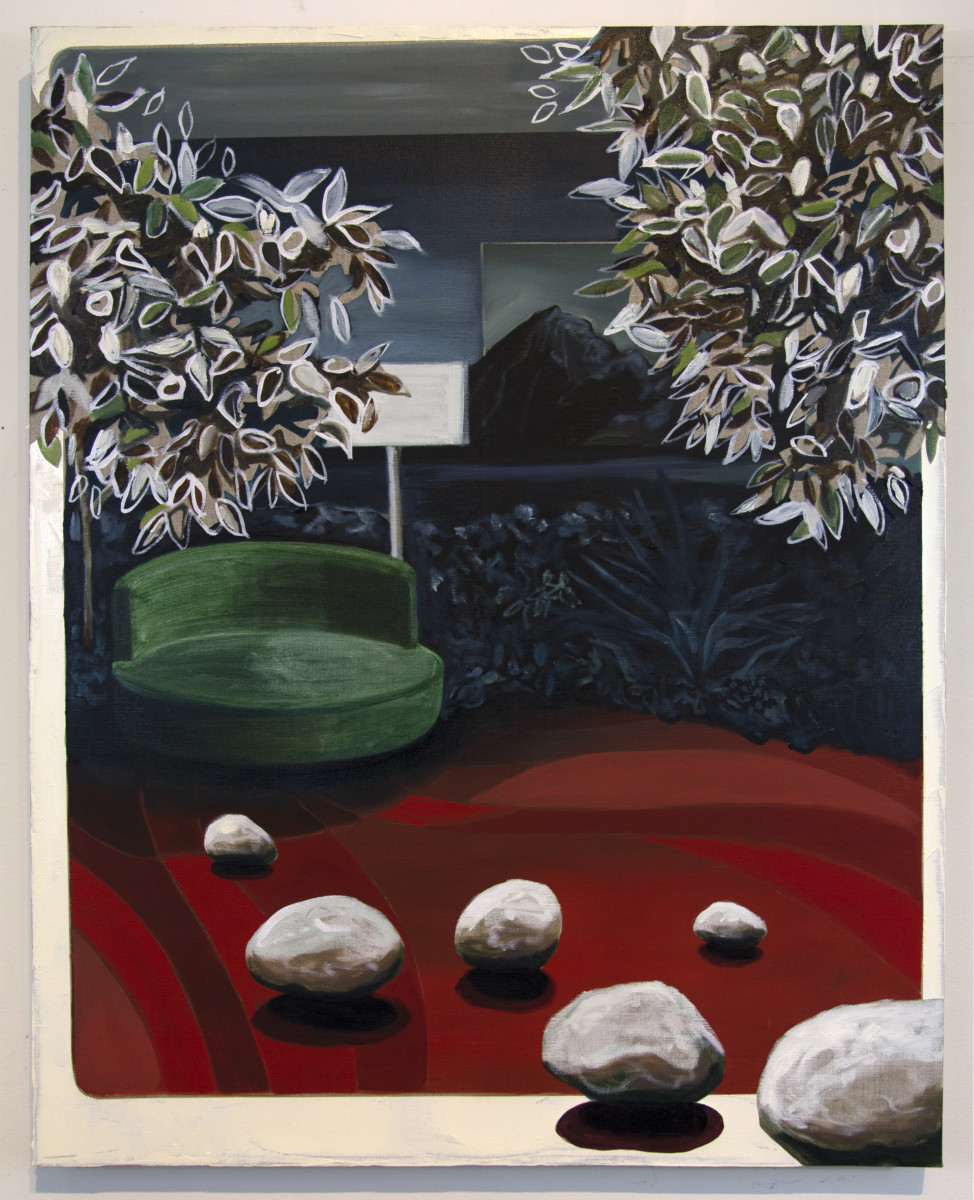 Linen Love Seat by Mathew Tucker 