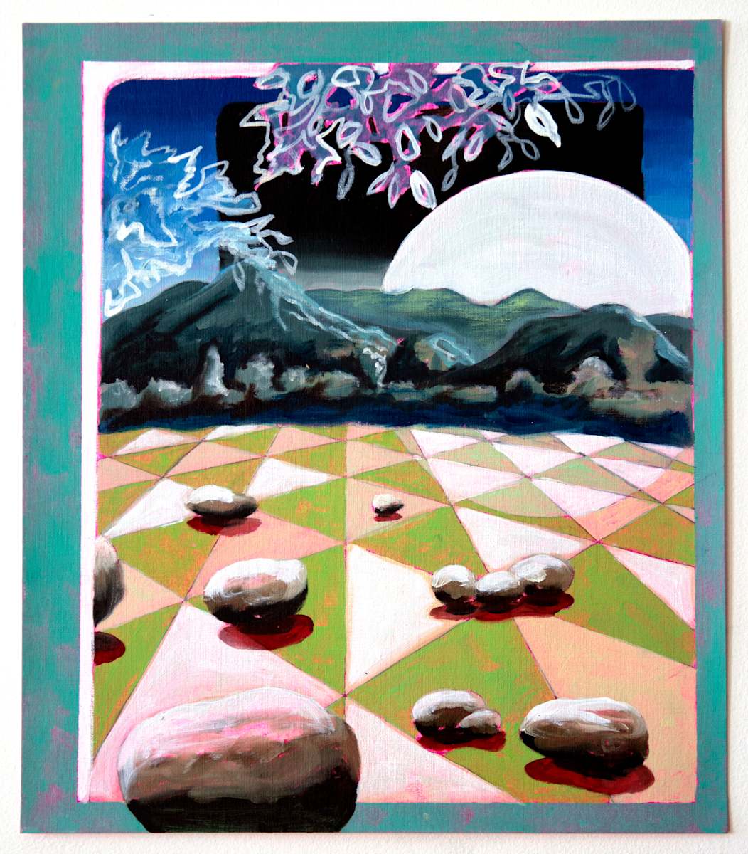 Moon over Green Tiles by Mathew Tucker, Image 1.