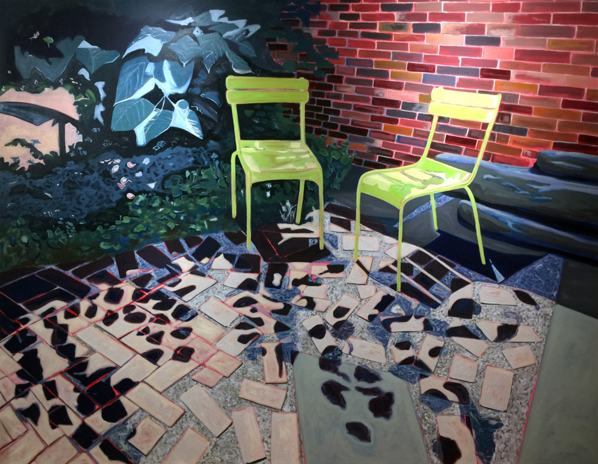 Neon Chairs by Mathew Tucker 