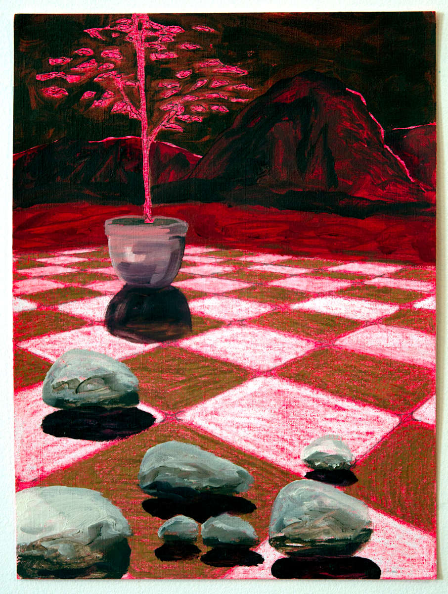 Red Tiles on Paper by Mathew Tucker, Image 1.