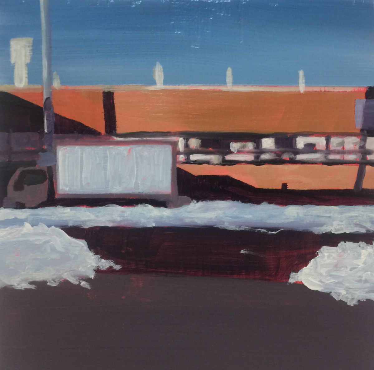 Truck in snow by Mathew Tucker 