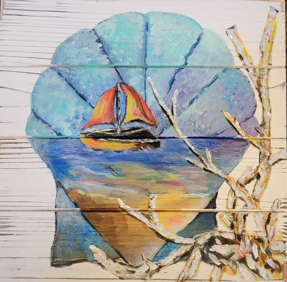 Blue Shell by Lora Wood 