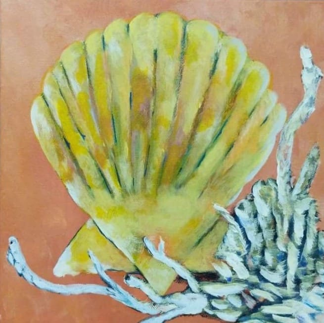 Yellow Shell by Lora Wood 