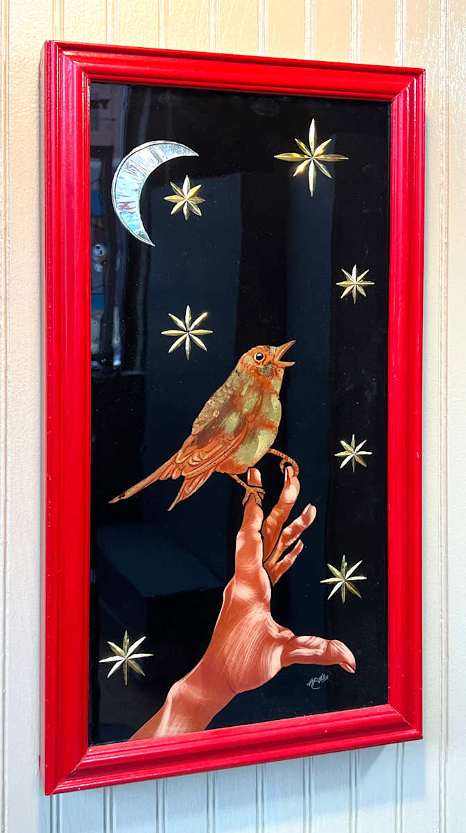 Vespertine by Sean Michael Felix  Image: Engraved, painted and gilded glass