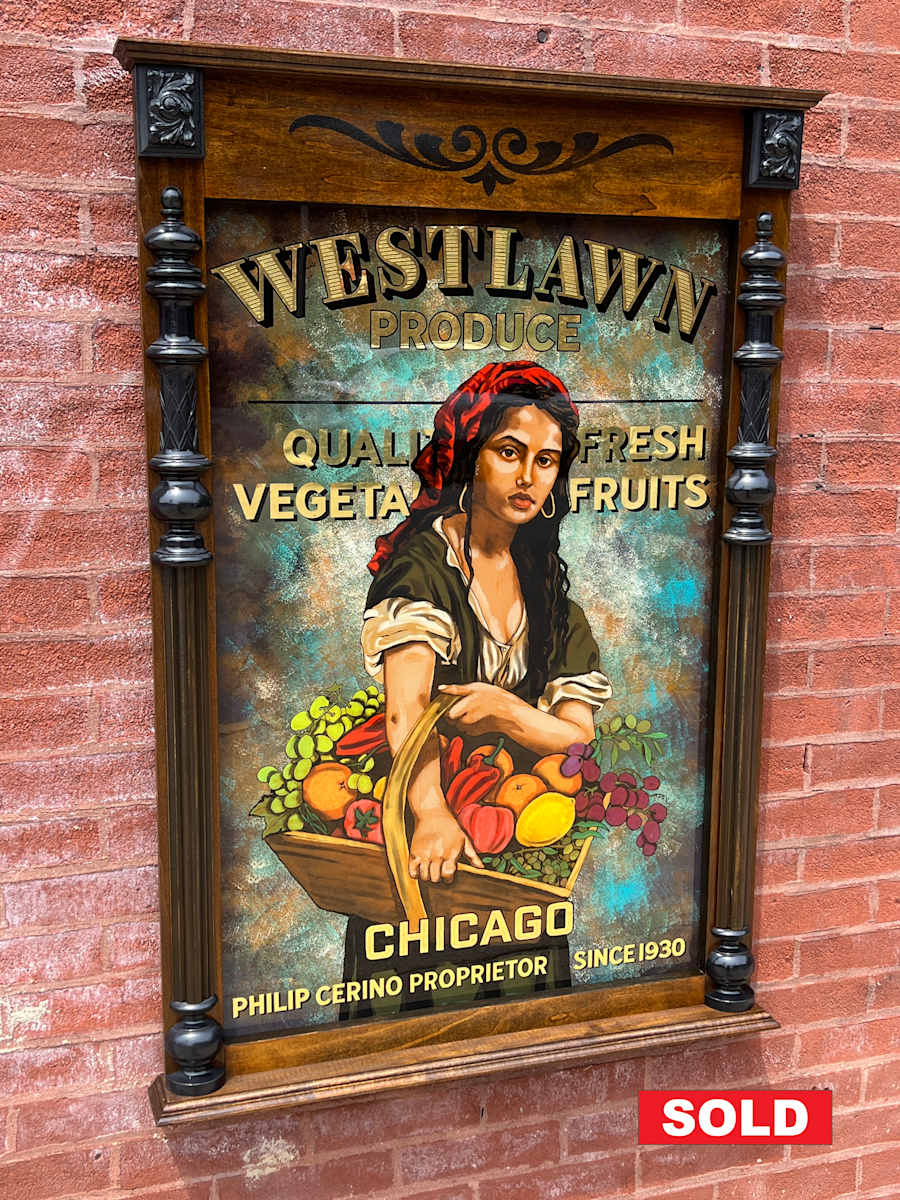 Westlawn by Sean Michael Felix  Image: Reverse painted glass