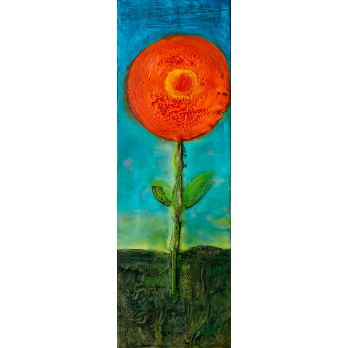 Amapola Naranja - Orange Poppy by Dora Ficher 
