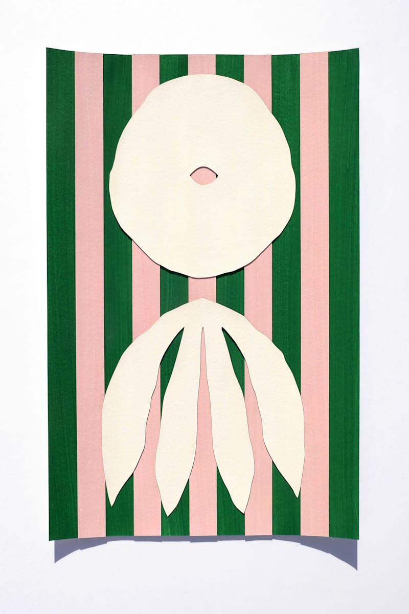 Striped Pair (Ivory) by Elspeth Schulze 