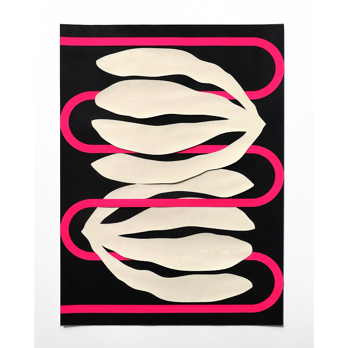 Thin Meander (Rose Fluo) by Elspeth Schulze, Image 1.