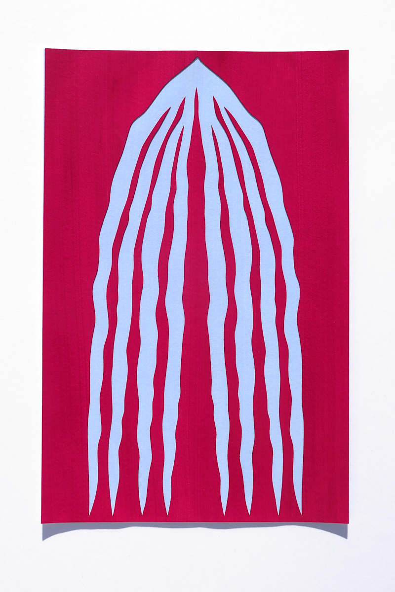 Palmetto Facing Down (Sky Blue) by Elspeth Schulze, Image 1.