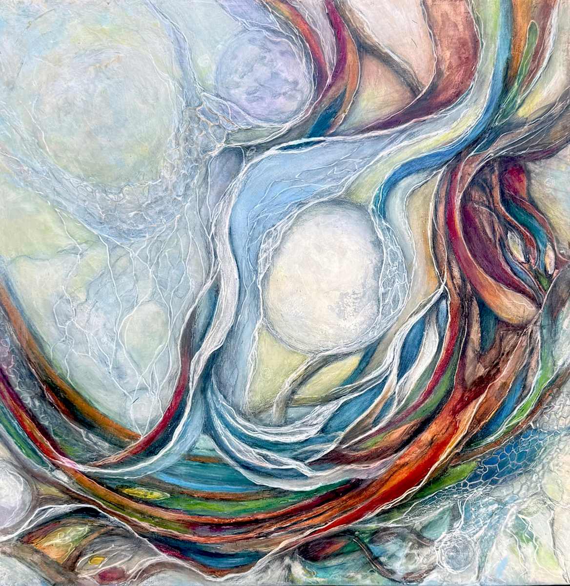 Dream of the Woven Pearl -Where light intertwine with Strings of Color by Danuta  Bennett, Image 1.