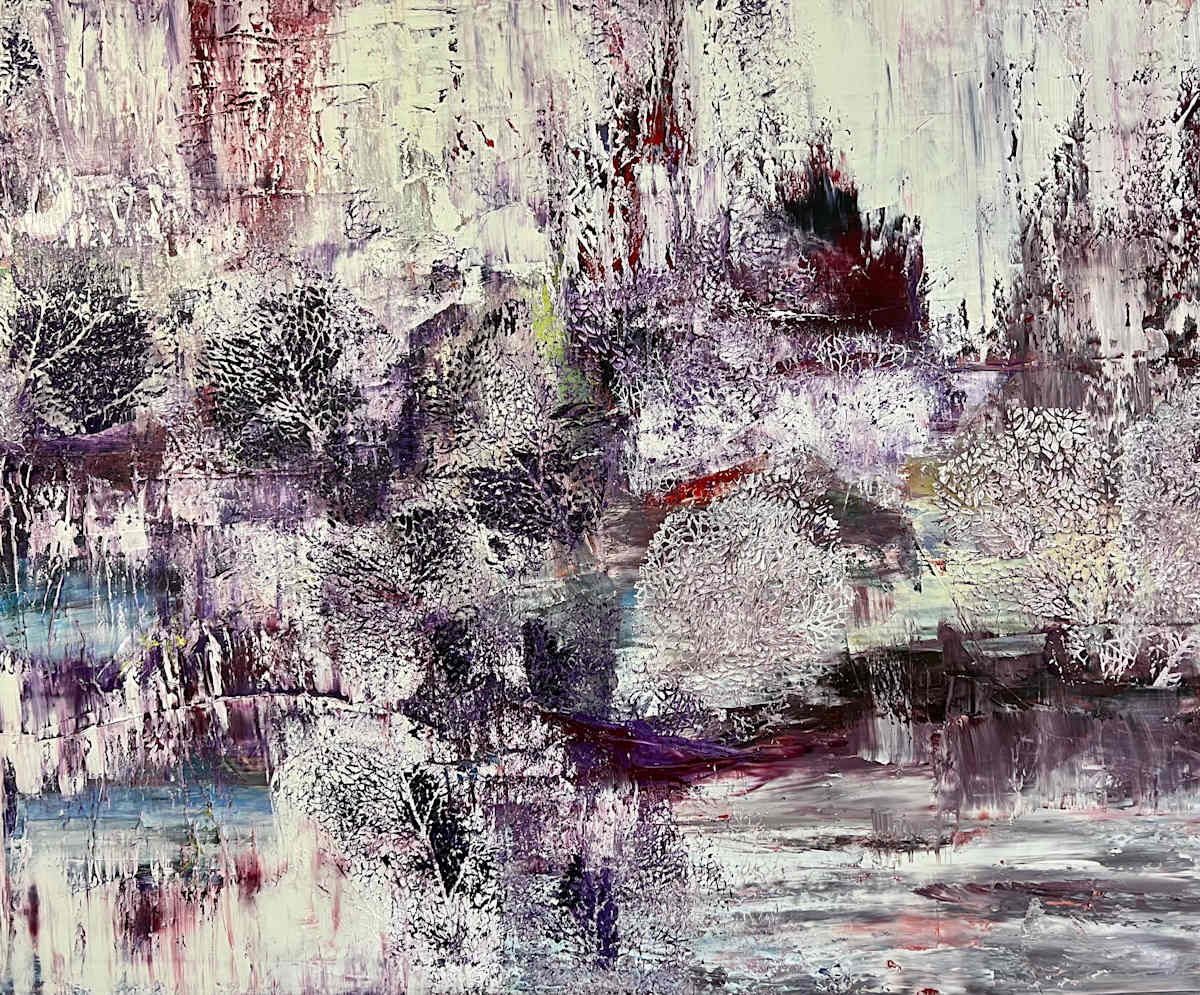 Evolution of the senses 4  acrylic and oil on canvas, 100 cm x 120 cm by Elvira Heimann 