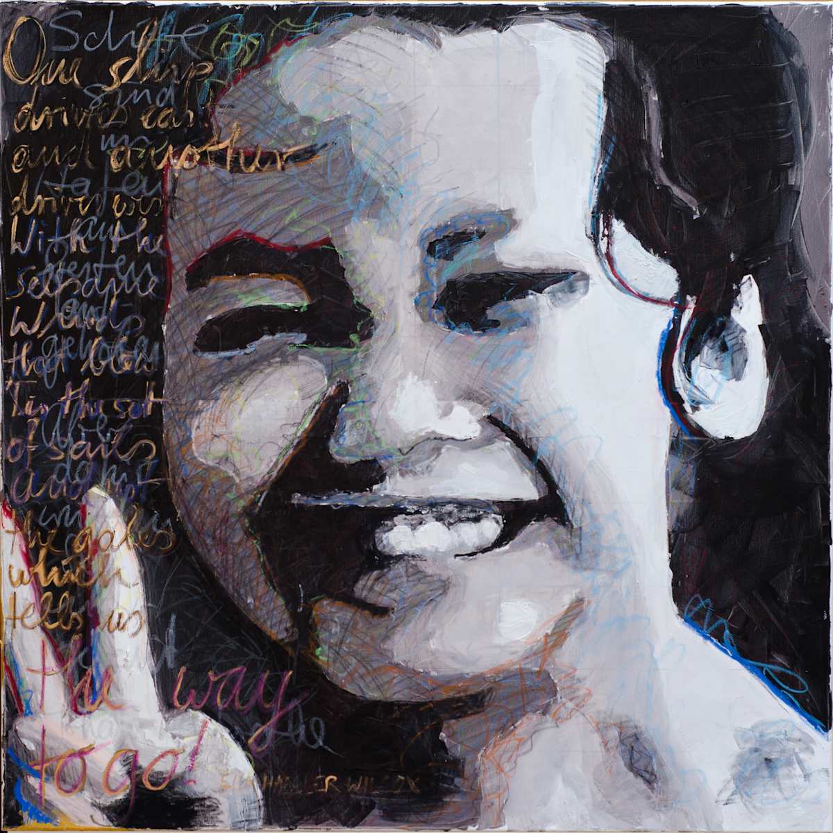 Ella Sails by Micky Focke  Image: 
“One ship drives east and another drives west
With the self-same winds that blow,
'Tis the set of the sails
And not the gales
That tell them way to go.”

Ella Wheeler Wilcox's poem, "The Winds of Fate" (published in 1913/1915),