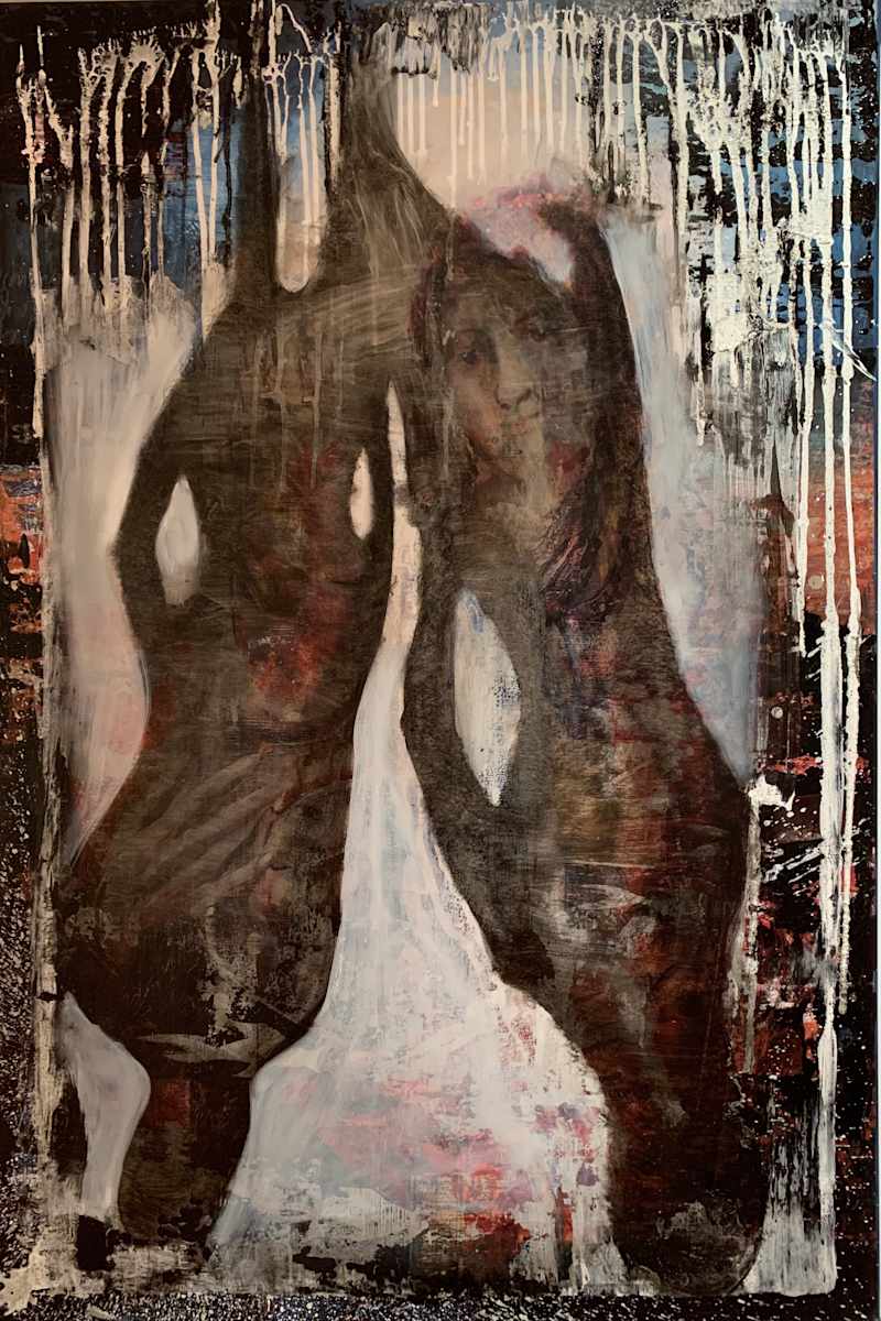 Maria In Arms Stoa 52 React by Micky Focke  Image: to series 'Trichotomy Of Control'