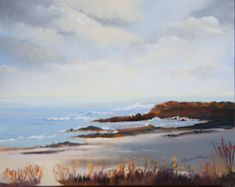 Beach Storm by Ginny Burdick 