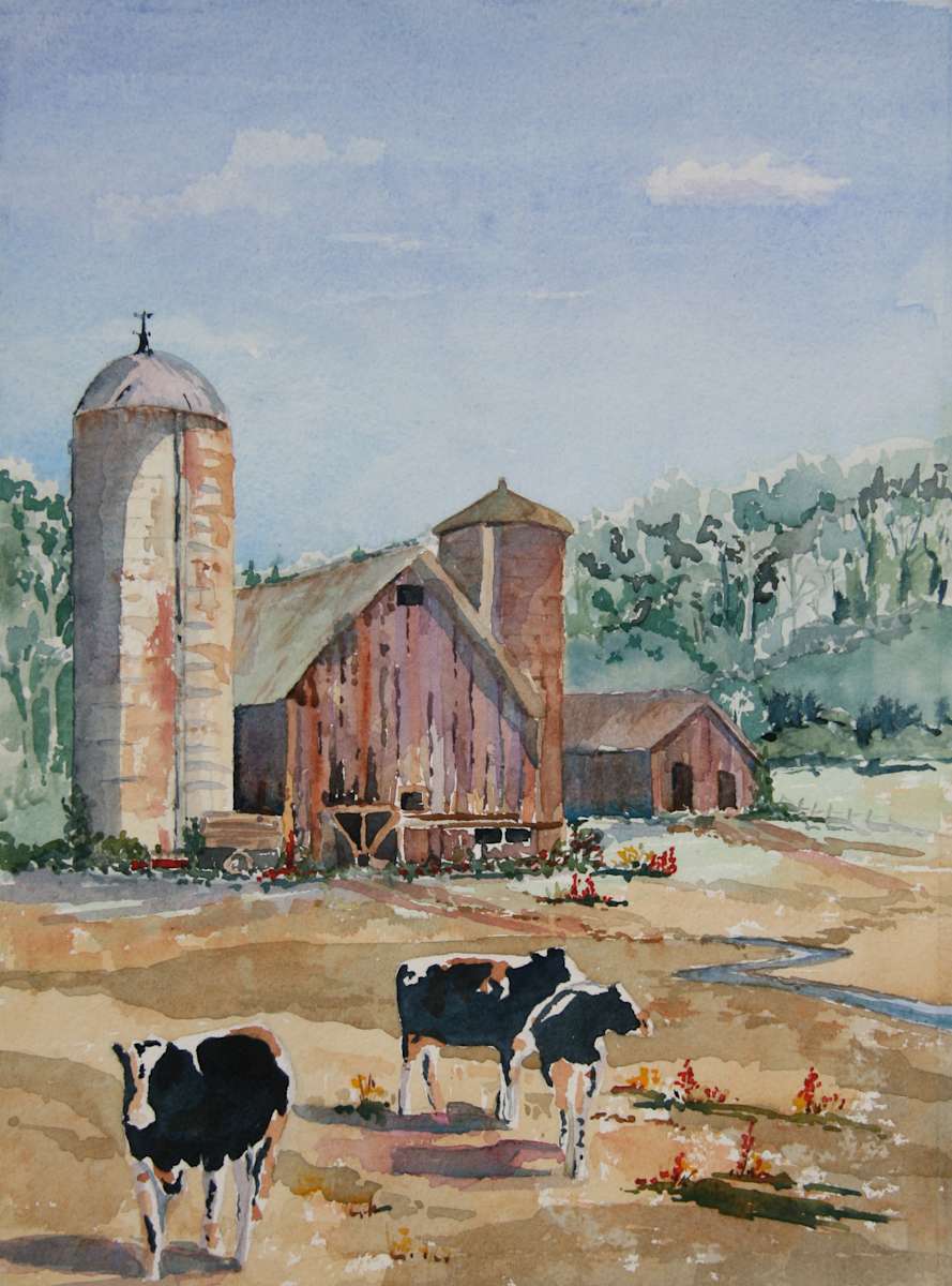Cows in the Morning by Ginny Burdick, Image 1.