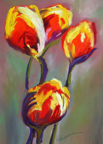 Dancing Tulips by Ginny Burdick 
